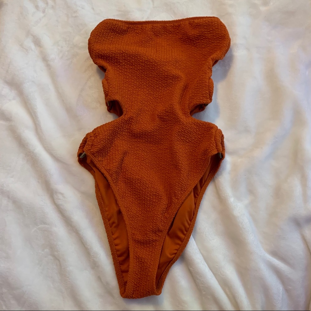 Orange One Piece Bikini